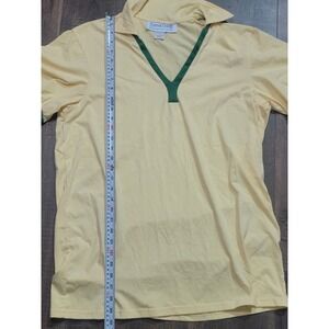 Forrest‎ Gump Yellow Green V Neck Polo Shirt & Red Running Shorts Set L